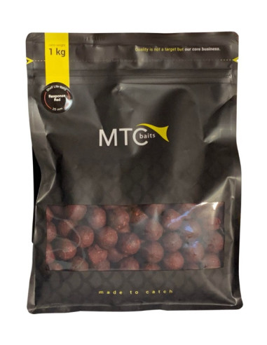MTC baits boilies response red 20mm 1kg