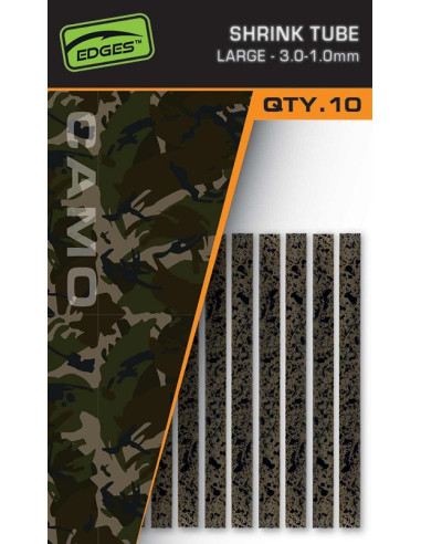 Fox naturals camo shrink tube L 3.0-1.0mm 10unds