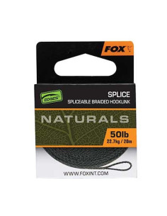 Fox naturals splice hooklink 50lb 20m 2