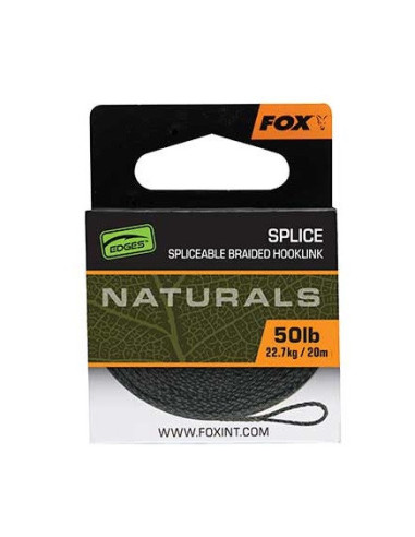 Fox naturals splice hooklink 50lb 20m