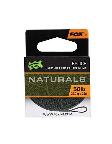 Fox naturals splice hooklink 50lb 20m