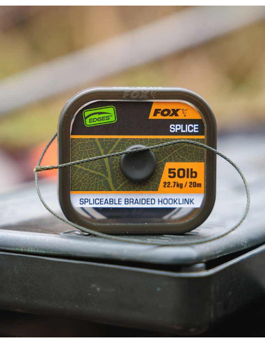 Fox naturals splice hooklink 50lb 20m