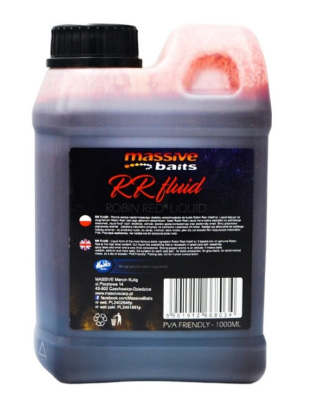 Massive baits liquid fluid robin red 1000ml