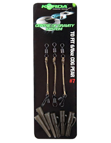 Korda boom COG flat lead 4oz, 5oz set 3unds