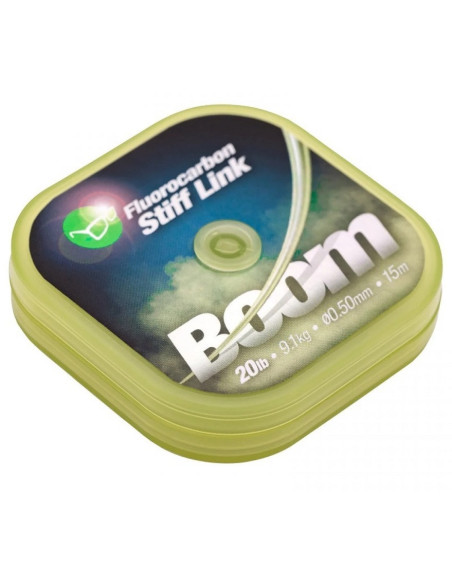 Korda fluorocarbon stiff link BOOM 0.50mm 20lb 15m