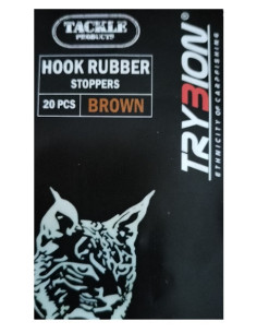 Trybion hook rubber stoppers brown 20unds