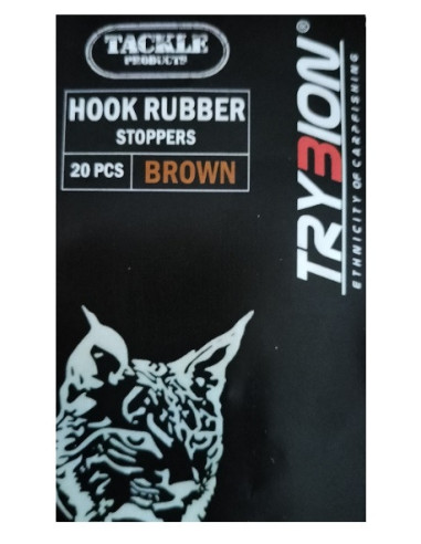 Trybion hook rubber stoppers brown 20unds