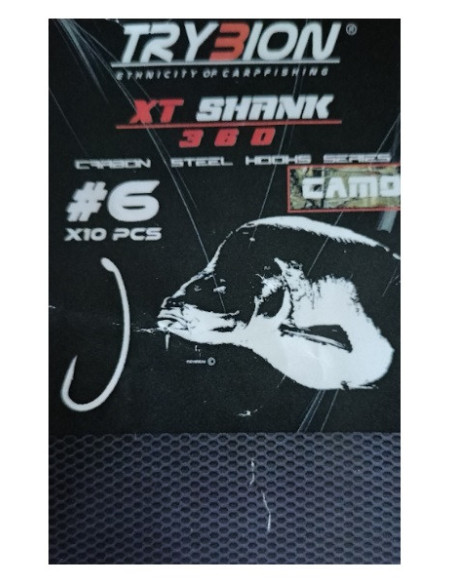 Trybion anzuelos XT-shank camo nº8 10unds