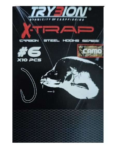Trybion anzuelos XTRAP camo nº6 10unds
