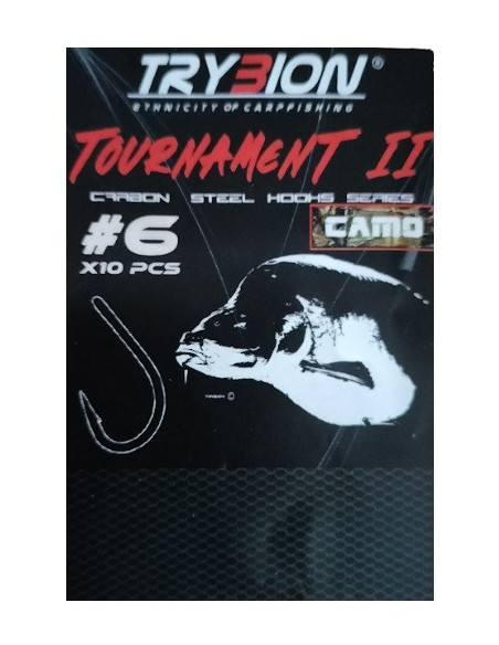 Trybion anzuelos tournament II camo nº4 10unds