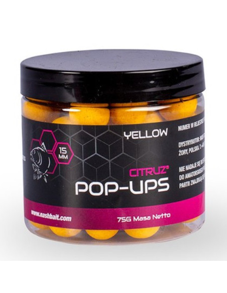 Nash pop-up CITRUZ yellow 15mm 75gr