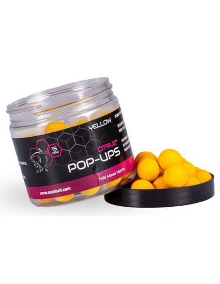 Nash pop-up CITRUZ yellow 15mm 75gr