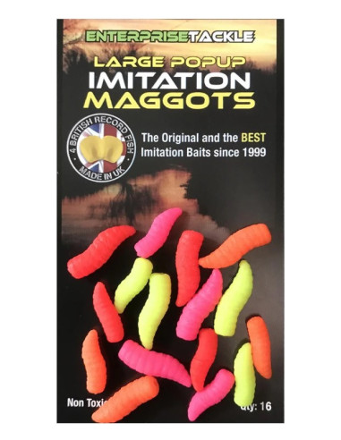 Entreprise pop-ups maggots large mixed fluro 16 unds