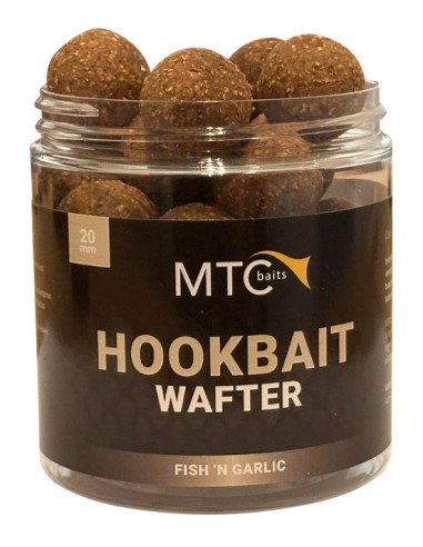 MTC baits hookbait wafter fish garlic 16mm