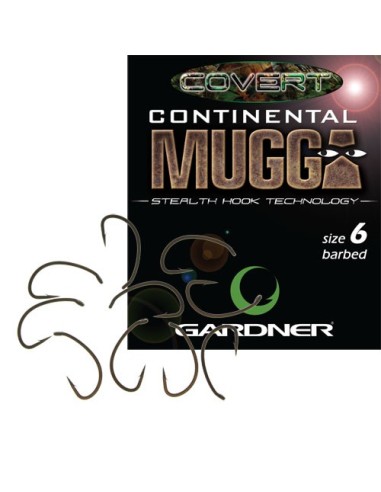 Gardner covert hook mugga continental nº2 10uds