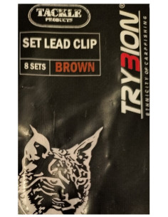 Trybion kit clip + cono marron 8 sets