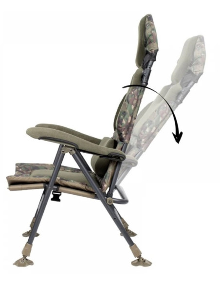 Trakker levelite camo longback recliner chair