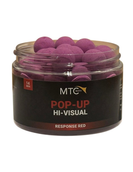 MTC baits pop-up hi-visual response red 12mm