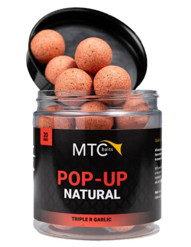 MTC baits pop-up natural triple garlic 16mm