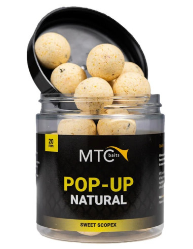 MTC baits pop-up natural sweet scopex 16mm