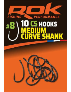 Rok CS hooks medium curve shank nº2 10unds 2