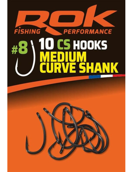 Rok CS hooks medium curve shank nº2 10unds