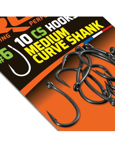 Rok CS hooks medium curve shank nº6 10unds