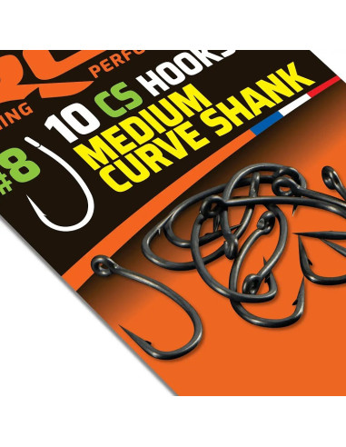 Rok CS hooks medium curve shank nº8 10unds