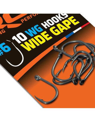 Rok WG hooks wide gape nº6 10unds