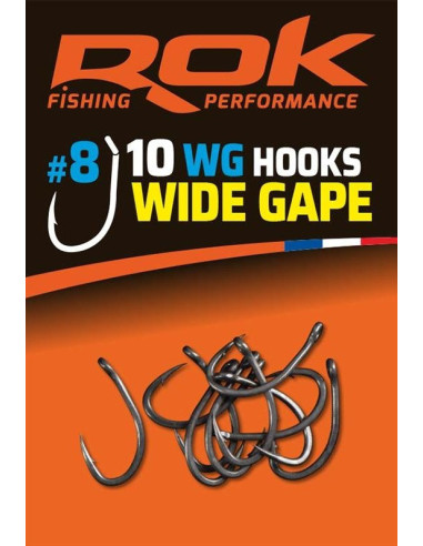 Rok WG hooks wide gape nº6 10unds