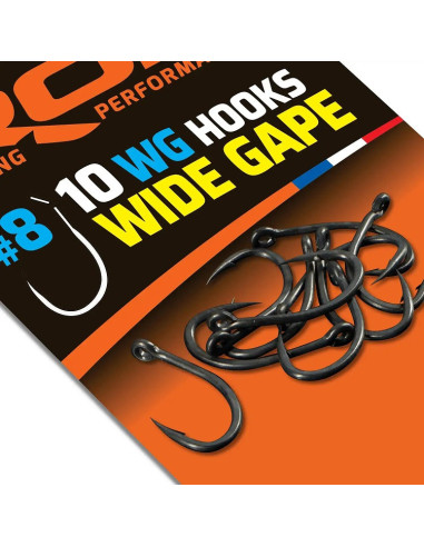 Rok WG hooks wide gape nº8 10unds