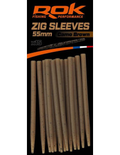 Rok zig sleeves camo brown 60cm 15unds