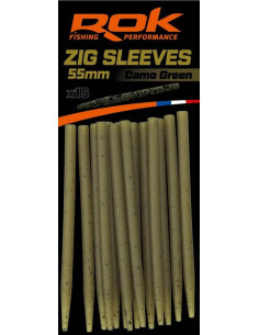 Rok zig sleeves camo green 60cm 15unds