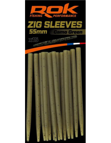 Rok zig sleeves camo green 60cm 15unds