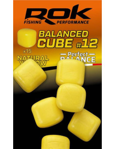 Rok cube perfect balance natural yellow 12mm 15unds
