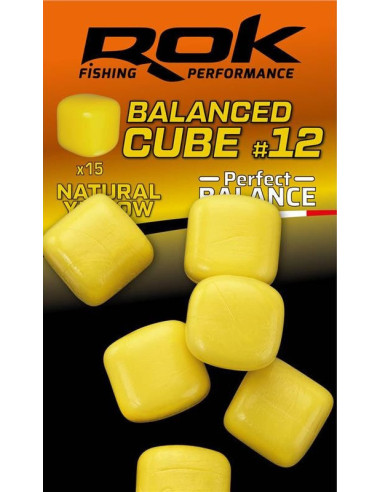 Rok cube perfect balance natural yellow 12mm 15unds