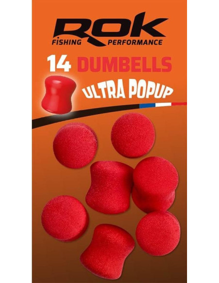 Rok dumbells ultra pop-up red 12mm 14unds