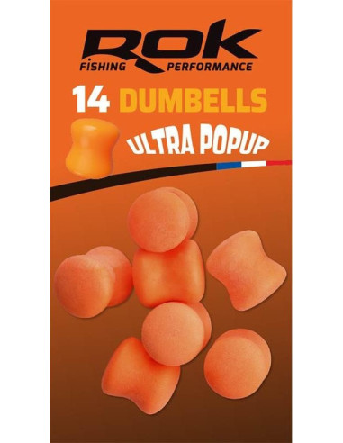 Rok dumbells ultra pop-up orange 12mm 14unds