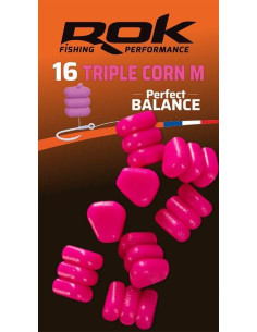Rok triple corn medium perfect balanced pink 16unds