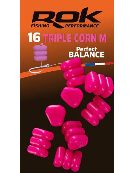 Rok triple corn medium perfect balanced pink 16unds
