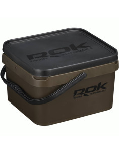 Rok greenish bucket +basin+cover kit 10 litros 2