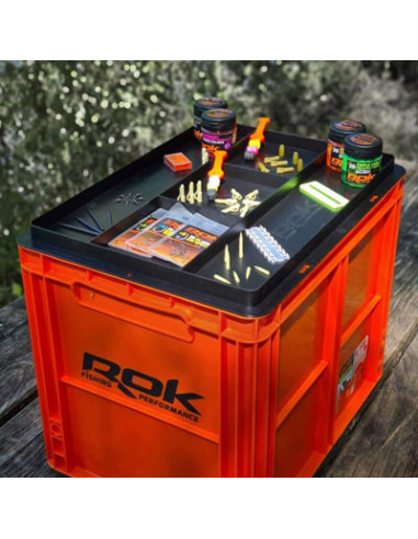 Rok crate 433 greenish brown + cover