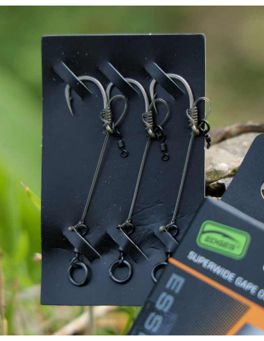 Fox chod rigs superwide gape out-turned nº6 3unds