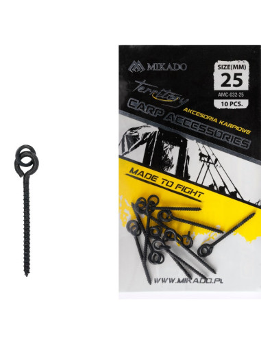 Mikado screw with ring 25mm 10unds