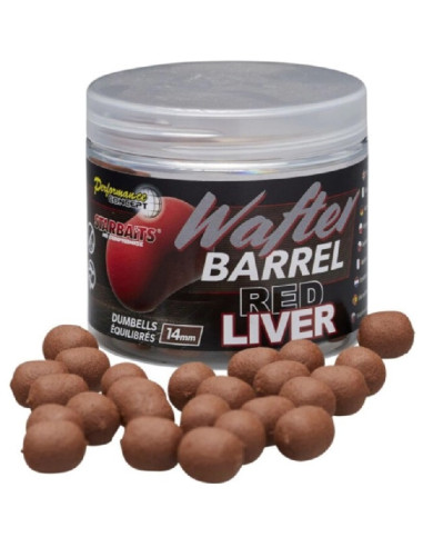 Starbaits wafter barrel red liver 50gr