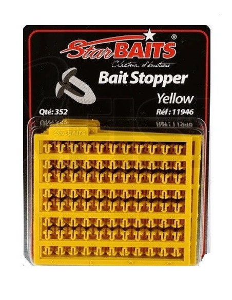 Starbaits bait stoppers caps yellow 352unds