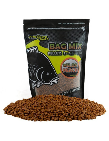 Proelite bag mix pellets melon peach 3-4-6mm 800gr