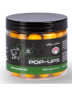 Nash pop-up monster shrimp amarillos 15mm 75gr