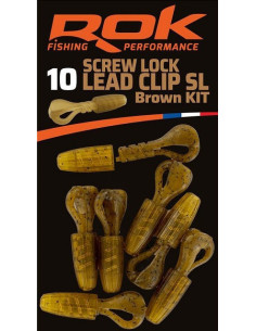 Rok screw lead clip kit brown 6 set