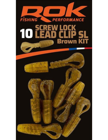 Rok screw lead clip kit brown 6 set